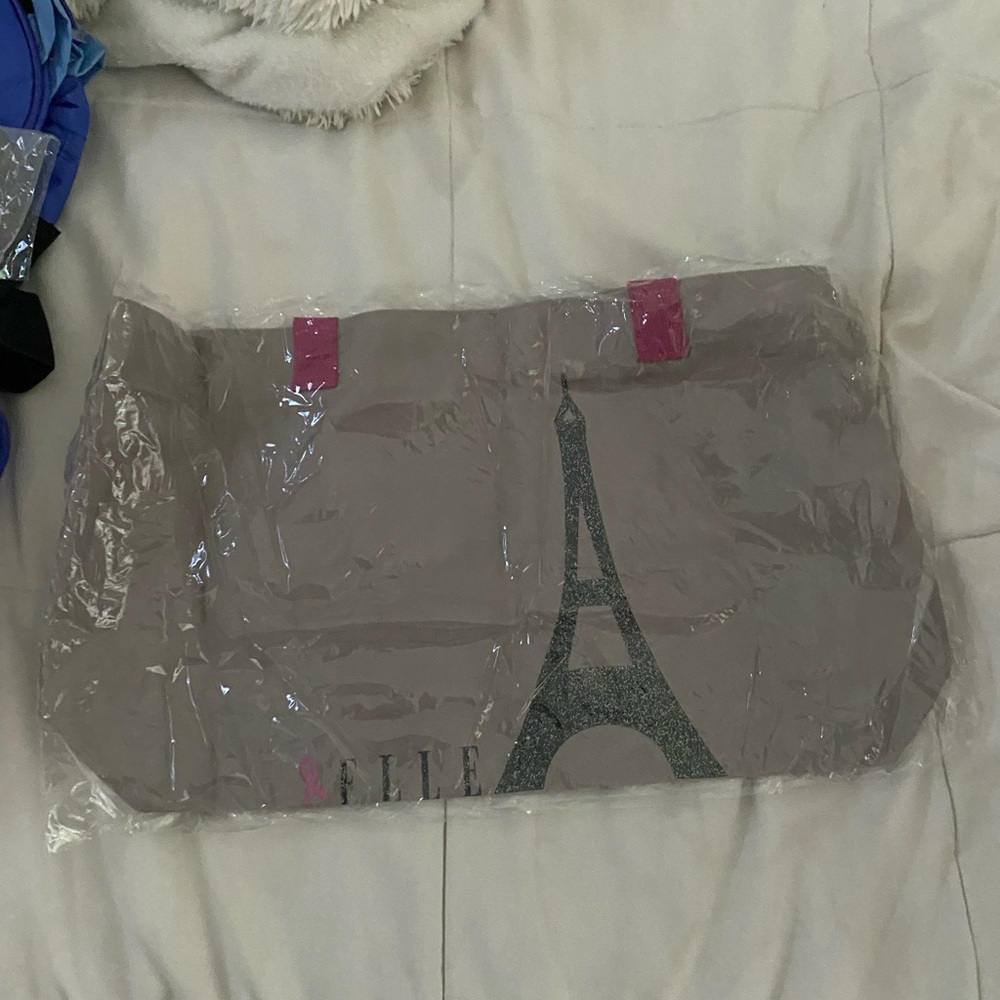 cute eiffel tower tote bag